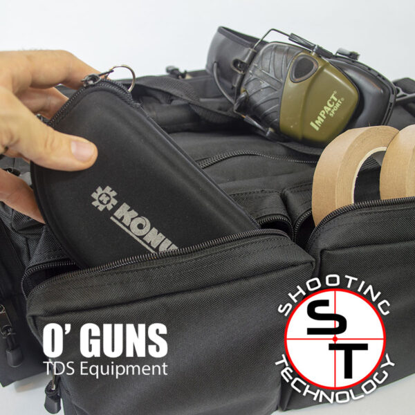 Black BIG sporting guns and ammunition bag